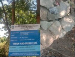 Pekerjaan Perkuatan Tanggul Sungai Menuai Kontroversi di Duga Asal Jadi