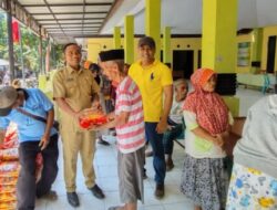 PT SKS Bagikan Ratusan Paket Sembako ke Warga Terdampak Aktifitas Tambang