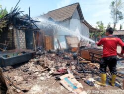 Kebakaran Hanguskan Rumah Warga di Desa Trebungan, Situbondo