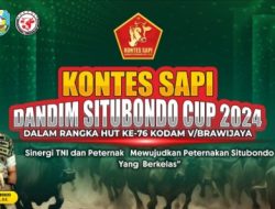 Meriahkan HUT Ke-76 Kodam V/Brawijaya, Kodim 0823 Situbondo Gelar Kontes Sapi Dandim CUP 2024
