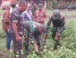 Pasca Banjir Bandang, Koramil 0823-06/Kendit Bersama Warga Tanam Mangga dan Alpukat