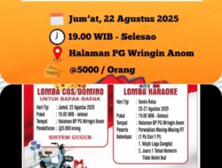 Warga Desa Wringin Anom Gelar Pendaftaran Lomba Sambut HUT ke-80 RI