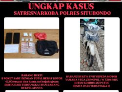 Polres Situbondo Ungkap Peredaran Narkotika, Dua Tersangka dan 42 Gram Sabu Diamankan