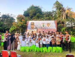 Dukung Generasi Qur’ani, Pasabber Polres Situbondo Salurkan Ratusan Al-Qur’an, Sajadah dan Sembako untuk Anak Yatim