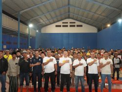 Lomba Domino Jadi Ajang Kebersamaan Polri dan Masyarakat Sambut Hari Bhayangkara ke-80