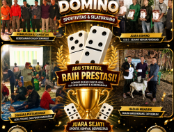 Ratusan Warga Tumpah Ruah, Lomba Domino Warnai Pengukuhan Ketua RT Wringin Anom Timur