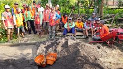 pekerjaan program (P3-TGAI) masyarakat merasa puas dengan hasil 50 persen pekerjaan sementara.