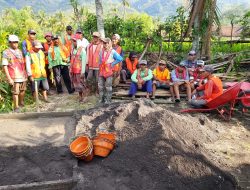 pekerjaan program (P3-TGAI) masyarakat merasa puas dengan hasil 50 persen pekerjaan sementara.