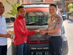 Polres Situbondo Kembalikan Pick Up Korban Curanmor, Gratis Tanpa Biaya
